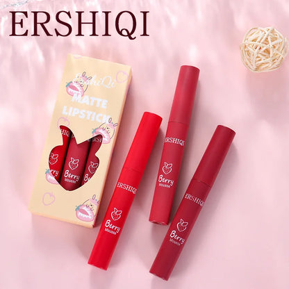 3 PCS Matte Liquid Lipstick 24 Hours Water Resistant Lip Gloss Pack Set Makeup Products Korean Cosmetics Cheap Lip Tint Stain