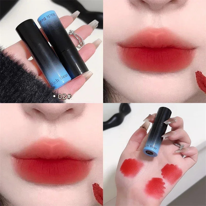 Colorful Phantom Matte Lip Mud Liquid Lipstick Waterproof Nude Lip Gloss Long Lasting Non-stick Cup Sexy Women Lipgloss Cosmetic