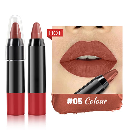 1PC 7 Colors Velvet Matte Lipsticks Pencil Waterproof Long Lasting Sexy Red Lip Stick Non-Stick Cup Makeup Lip Tint Pen Cosmetic