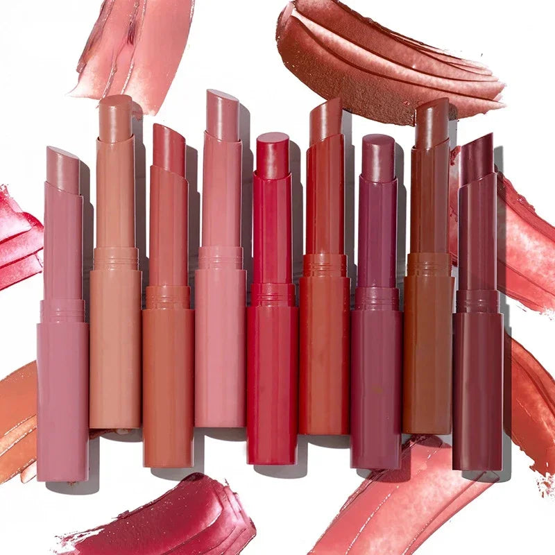 6Colors Matte Lipstick Beauty Lip Gloss Tinted Balm Rotate Lipstick Makeup Nude Bean Paste  Matte Lipstick Wholesale