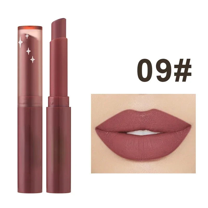 6Colors Matte Lipstick Beauty Lip Gloss Tinted Balm Rotate Lipstick Makeup Nude Bean Paste  Matte Lipstick Wholesale