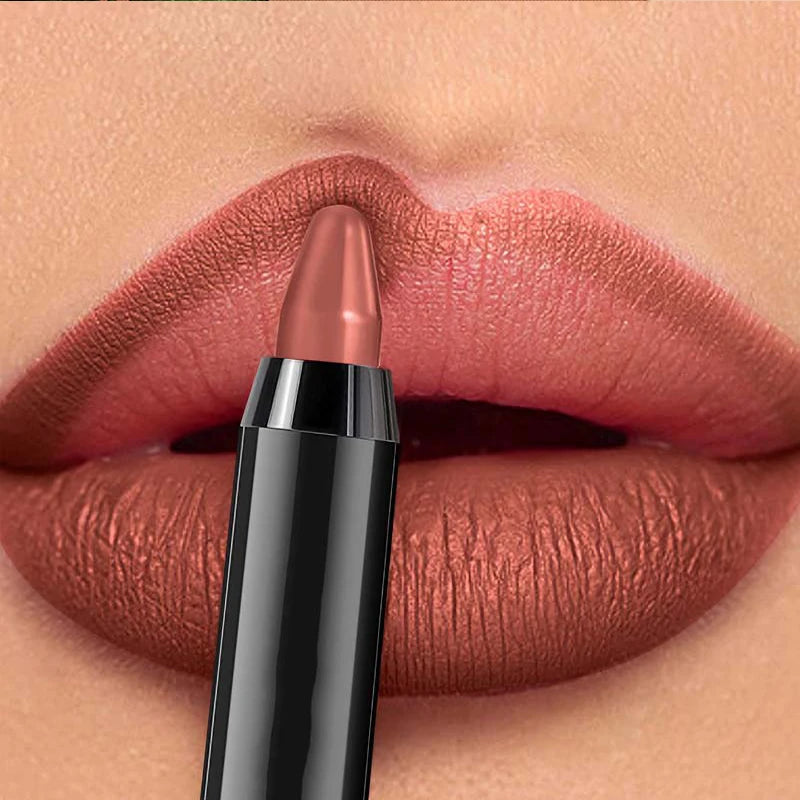 1PC 7 Colors Velvet Matte Lipsticks Pencil Waterproof Long Lasting Sexy Red Lip Stick Non-Stick Cup Makeup Lip Tint Pen Cosmetic