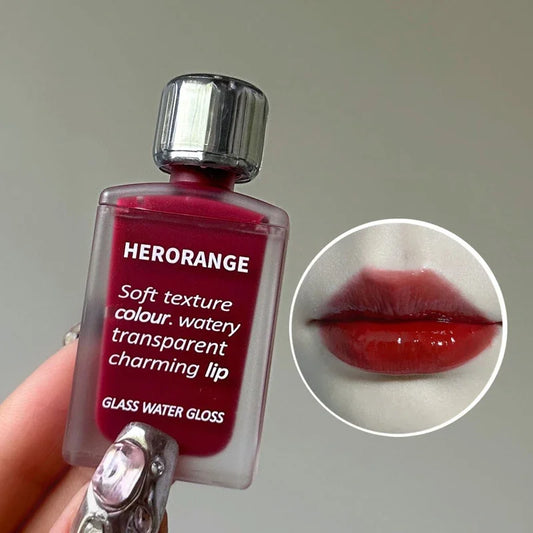 Jelly Mirror Lip Glaze Not Easy To Stain Cup Glass Water Glaze Lip Water Lip Color Sexy Red Lip Color Glaze Whitening Lipstick