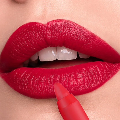 Waterproof Matte Sexy Red Lipstick Pencil Velvet Lipliner Moisturizing Easy Coloring Lipstick Crayon Lasting Makeup 12 Color Lip